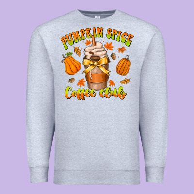 Pumpkin Spice Coffee Club Premium Sweatshirt Designed By Cowhidedigitalart