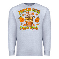 Heather Grey pumpkin spice coffee club Premium Sweatshirt - CowhideDigitalArt