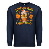Navy pumpkin spice coffee club Premium Sweatshirt - CowhideDigitalArt
