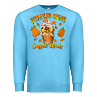 Ocean Blue pumpkin spice coffee club Premium Sweatshirt - CowhideDigitalArt