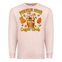 Pale Pink pumpkin spice coffee club Premium Sweatshirt - CowhideDigitalArt