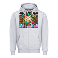 Heather Grey Easter Bunny Tumbler Zipper Hoodie - BundleAndBundleShop