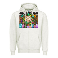 Oatmeal Heather Easter Bunny Tumbler Zipper Hoodie - BundleAndBundleShop