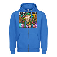 True Royal Easter Bunny Tumbler Zipper Hoodie - BundleAndBundleShop