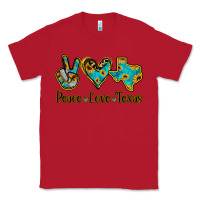 Red Peace Love Texas Classic Tee - Bettercallsaul