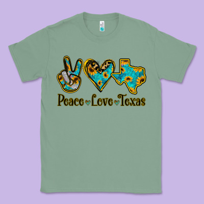 Peace Love Texas Classic Tee Designed By Bettercallsaul