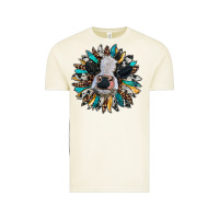 Vintage Arctic baby cow with sunflower Vintage Tee - RanaPortraitStore