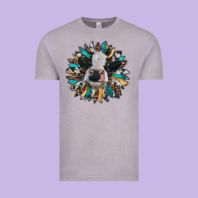 Baby Cow With Sunflower Vintage Tee Designed By Ranaportraitstore