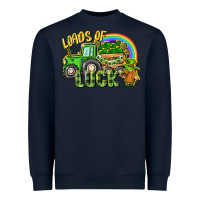 Navy Loads of luck tractor Heavyweight Sweatshirt - CowGirlArtShop