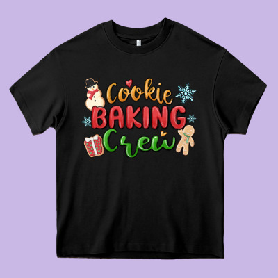 Cookie Baking Crew Heavy Core Tee Designed By Maliassmallbusiness