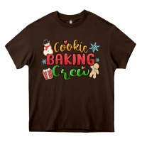 Chocolate Brown cookie baking crew Heavy Core Tee - MaliasSmallBusiness