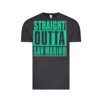 Vintage Black Straight Outta San Marino Vintage Tee - Bettercallsaul