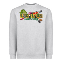 Heather Grey Luckiest lunch lady St. Patrick's Day Heavyweight Sweatshirt - CowGirlArtShop