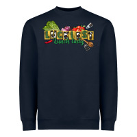 Navy Luckiest lunch lady St. Patrick's Day Heavyweight Sweatshirt - CowGirlArtShop