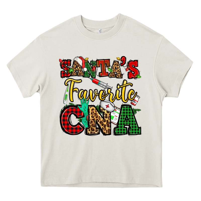 Santas Favorite Cna Christmas Heavy Core Tee by NancyCooperArtShop | Teevron