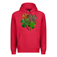 Cardinal Leopard shamrock St. Patricks Day Premium Hoodie - FaDigitalArtStudio