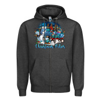 Charcoal Heather christmas vibes Zipper Hoodie - FaDigitalArtStudio