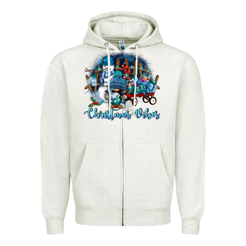 Christmas Vibes Zipper Hoodie by FaDigitalArtStudio | Teevron