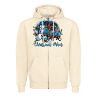 Sandshell christmas vibes Zipper Hoodie - FaDigitalArtStudio