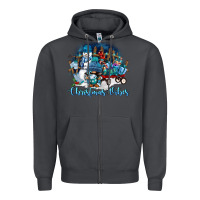 Smoke christmas vibes Zipper Hoodie - FaDigitalArtStudio