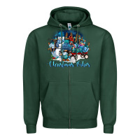 Sports Green christmas vibes Zipper Hoodie - FaDigitalArtStudio