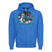 True Royal christmas vibes Zipper Hoodie - FaDigitalArtStudio
