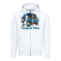 White christmas vibes Zipper Hoodie - FaDigitalArtStudio