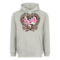 Moon Dust western cowhide heart Heavyweight Hoodie - CowhideDigitalArt