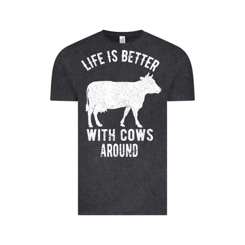 Life Is Better With Cows Around Vintage Tee by Bettercallsaul | Teevron