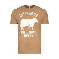Vintage Camel Life Is Better With Cows Around Vintage Tee - Bettercallsaul