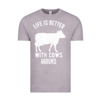 Vintage Zinc Life Is Better With Cows Around Vintage Tee - Bettercallsaul