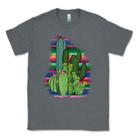 Charcoal Heather Western Serape Cactus Classic Tee - Bettercallsaul