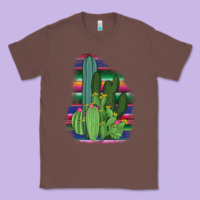 Western Serape Cactus Classic Tee Designed By Bettercallsaul