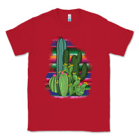 Red Western Serape Cactus Classic Tee - Bettercallsaul