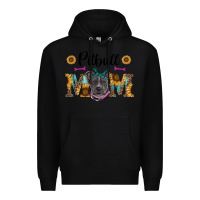 Black western pitbull mom Premium Hoodie - RanaPortraitStore