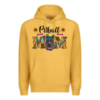Mustard western pitbull mom Premium Hoodie - RanaPortraitStore