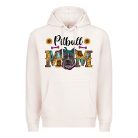 Pale Pink western pitbull mom Premium Hoodie - RanaPortraitStore