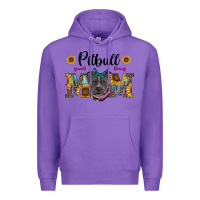 Purple western pitbull mom Premium Hoodie - RanaPortraitStore
