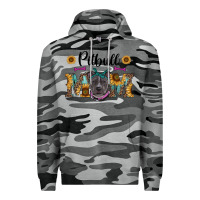 Slate Camo western pitbull mom Premium Hoodie - RanaPortraitStore