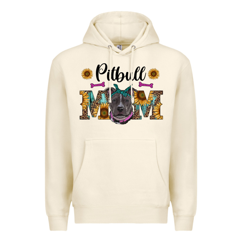 Western Pitbull Mom Premium Hoodie by RanaPortraitStore | Teevron