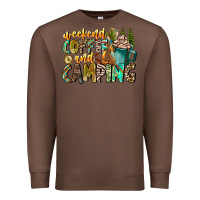 Chestnut Weekends Coffee And Camping Premium Sweatshirt - CowhideDigitalArt