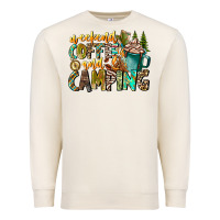 Sandshell Weekends Coffee And Camping Premium Sweatshirt - CowhideDigitalArt