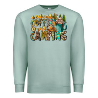 Seafoam Weekends Coffee And Camping Premium Sweatshirt - CowhideDigitalArt