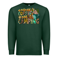 Sports Green Weekends Coffee And Camping Premium Sweatshirt - CowhideDigitalArt
