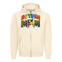 Sandshell Autism mom Zipper Hoodie - FaDigitalArtStudio