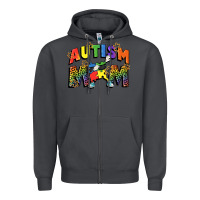 Smoke Autism mom Zipper Hoodie - FaDigitalArtStudio