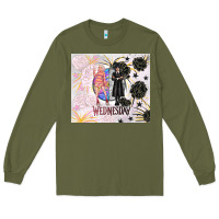 Army Green gothic girl and colorful girl best friends with ro Long Sleeve Tee - TumblerDesignByShophia