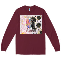 Burgundy gothic girl and colorful girl best friends with ro Long Sleeve Tee - TumblerDesignByShophia