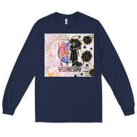 Navy gothic girl and colorful girl best friends with ro Long Sleeve Tee - TumblerDesignByShophia
