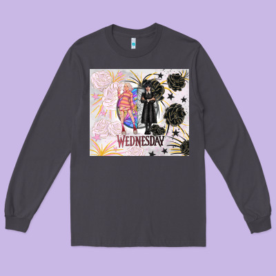 Gothic Girl And Colorful Girl Best Friends With Ro Long Sleeve Tee Designed By Tumblerdesignbyshophia
